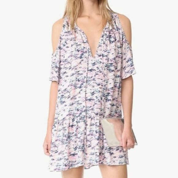 Amanda Uprichard Ora Snake Print Cold Shoulder Dress Size small - Picture 3 of 10